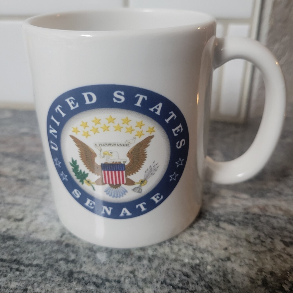 United States Senate 10 Oz Coffee/Tea Mug E pluribus unum Color Seal Made In USA